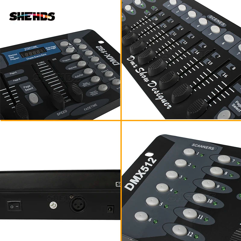 DMX512 Stage Light DMX Controller Console DMX 192 Controller for Led Par Moving Head Stage Party DJ Light DMX Disco Equipment