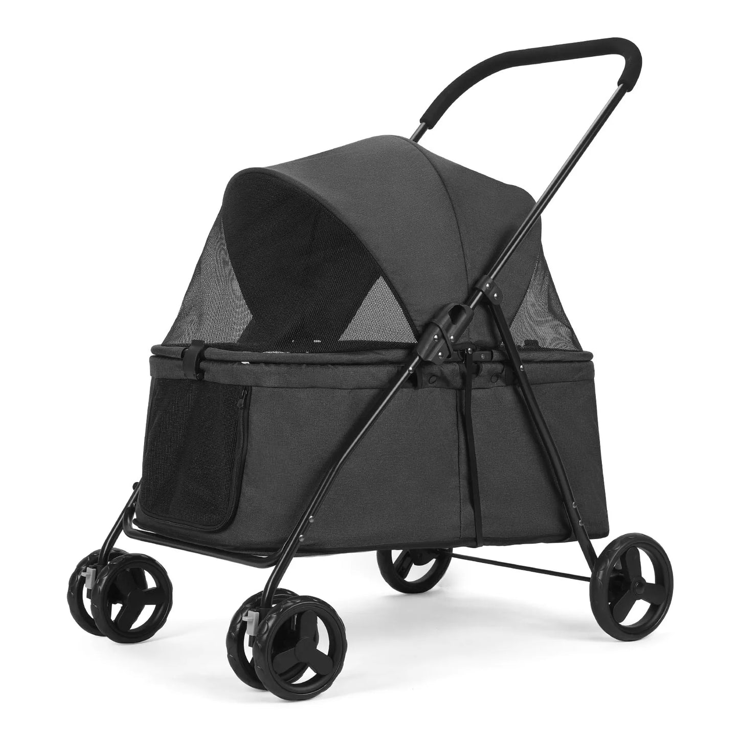 Wedyvko Luxury Pet Stroller Four Wheel Dog Carrier