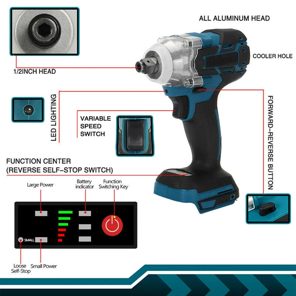 Magnitt 18V Brushless Angle Grinder And Impact Wrench Kit