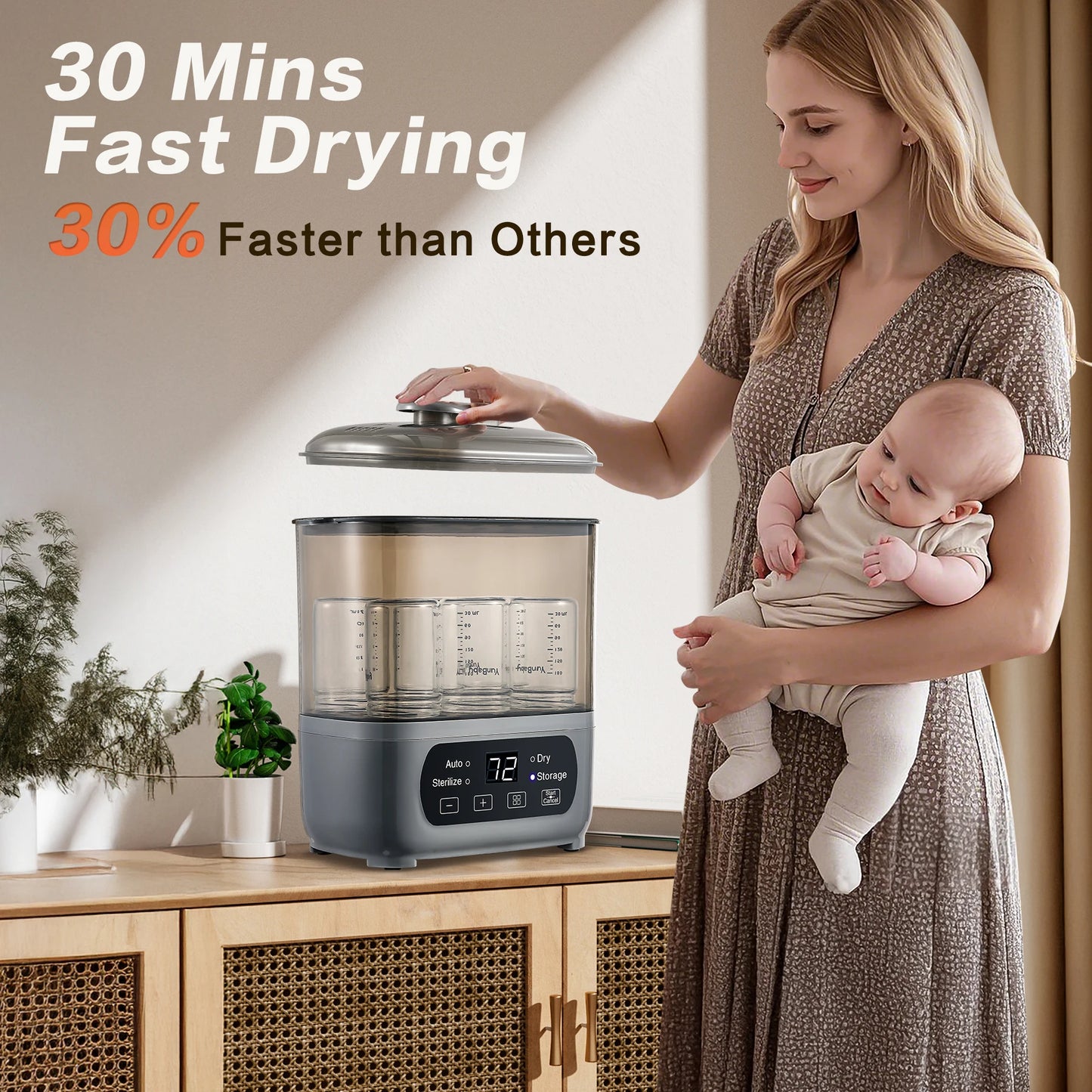 4-In-1 Baby Bottle Sterilizer and Dryer