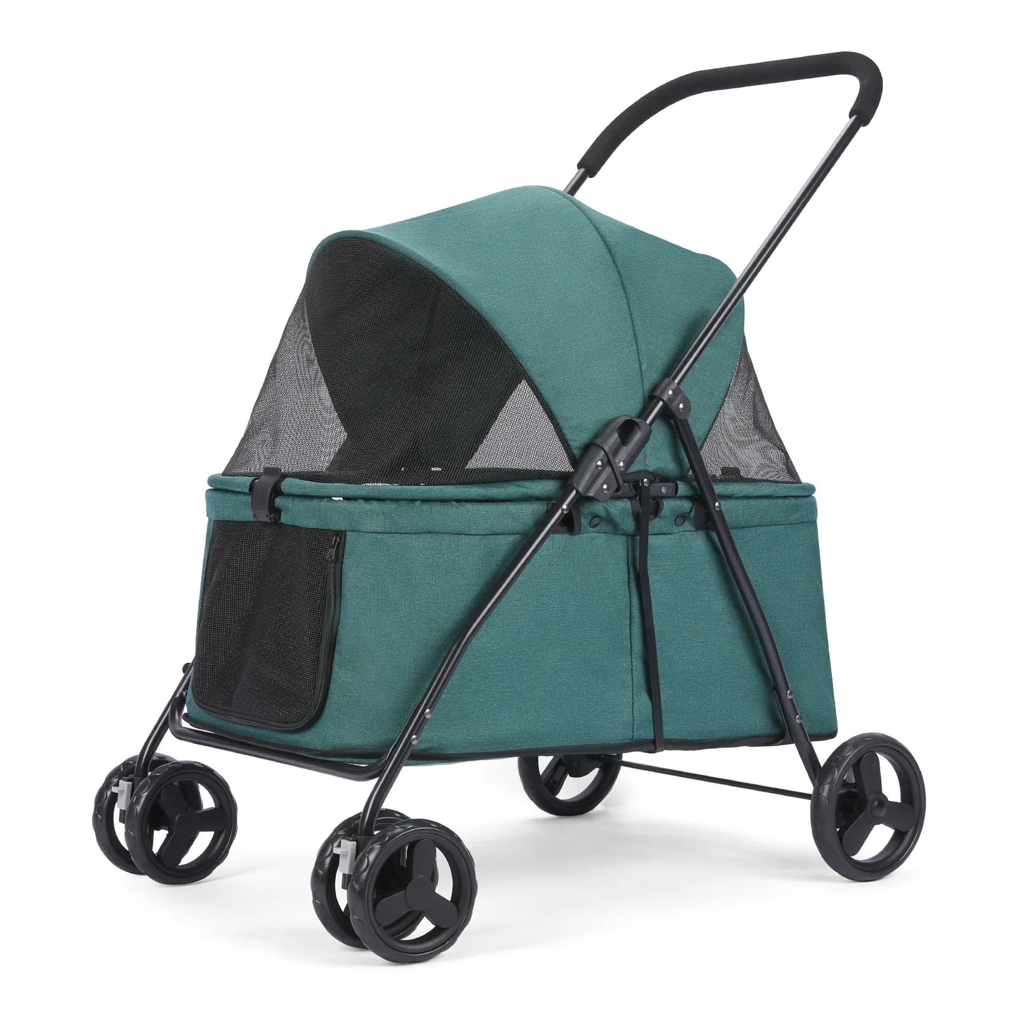 Wedyvko Luxury Pet Stroller Four Wheel Dog Carrier