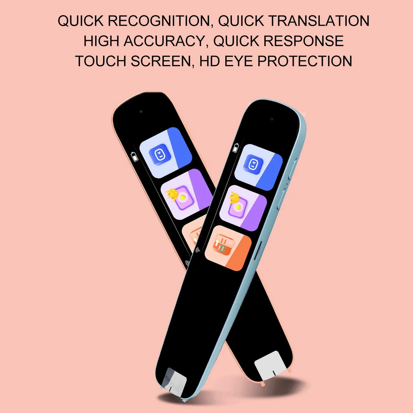 Language Scanner Pen Smart Scanner Pen Language Translator Electronic Dictionary English Learning Scanning Pen Built in Battery