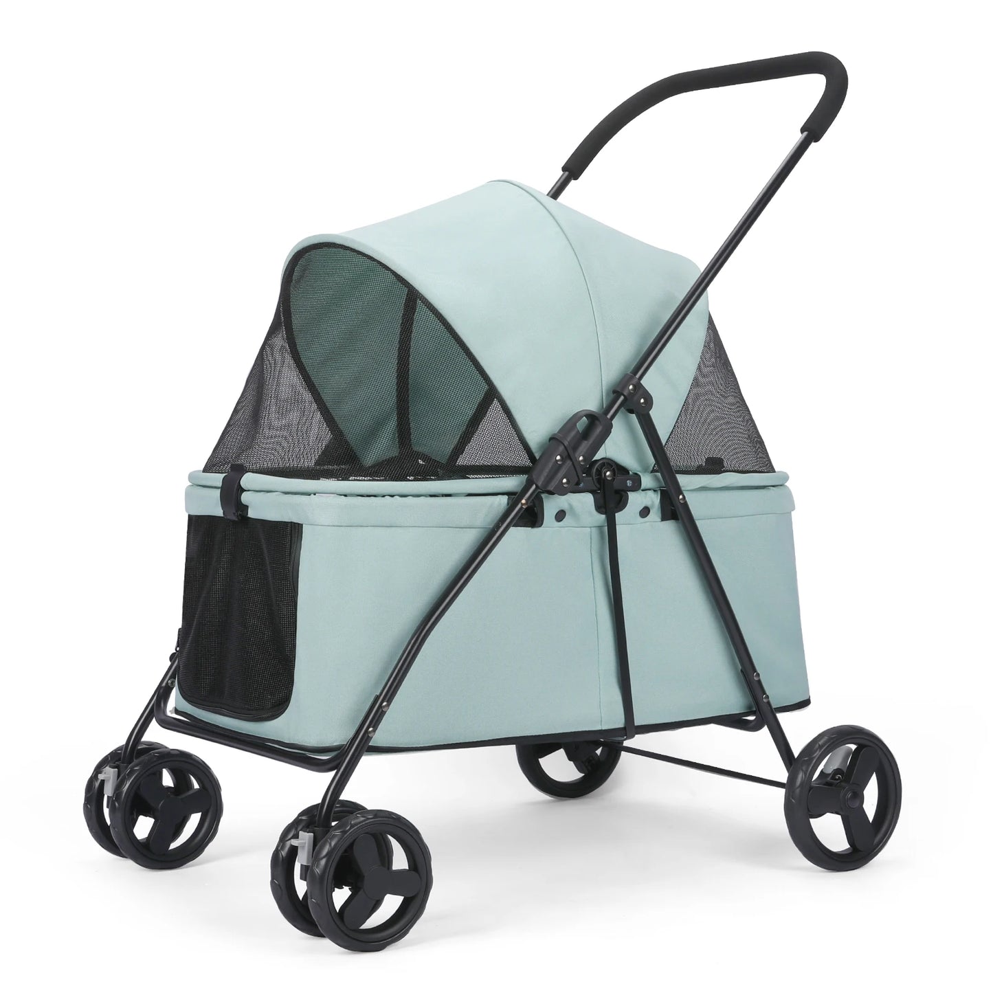 Wedyvko Luxury Pet Stroller Four Wheel Dog Carrier