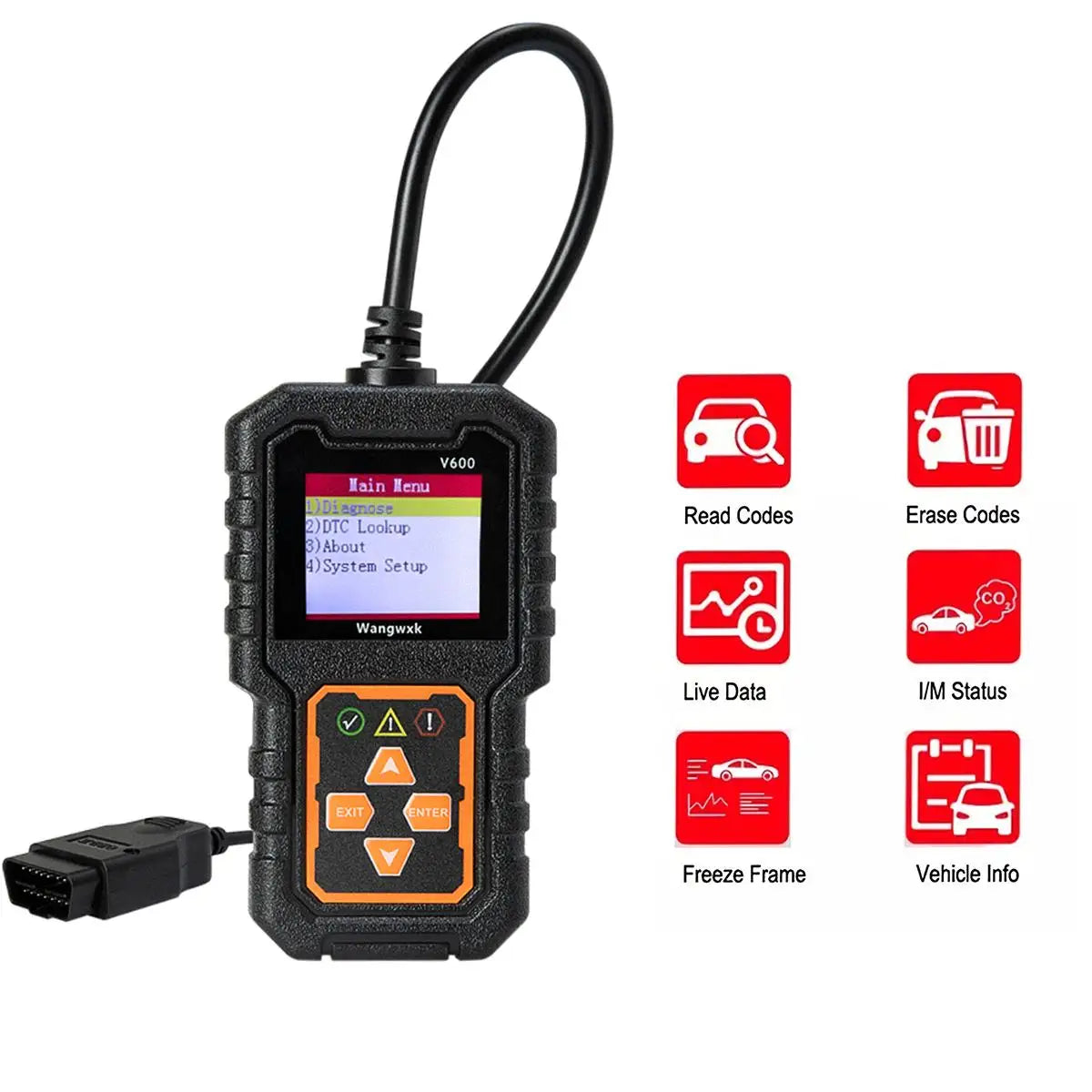 1PC Car Fault Diagnosis Instrument Obd2 Clear Fault Codes Diagnostic Scanning Tools Universal Version scanner automotivo