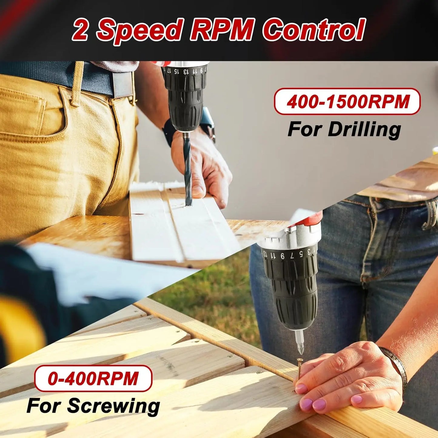 138 Pcs Power Tool Set with 12V Cordless Drill Home DIY Repairs Tool box for Repairs and Maintenance