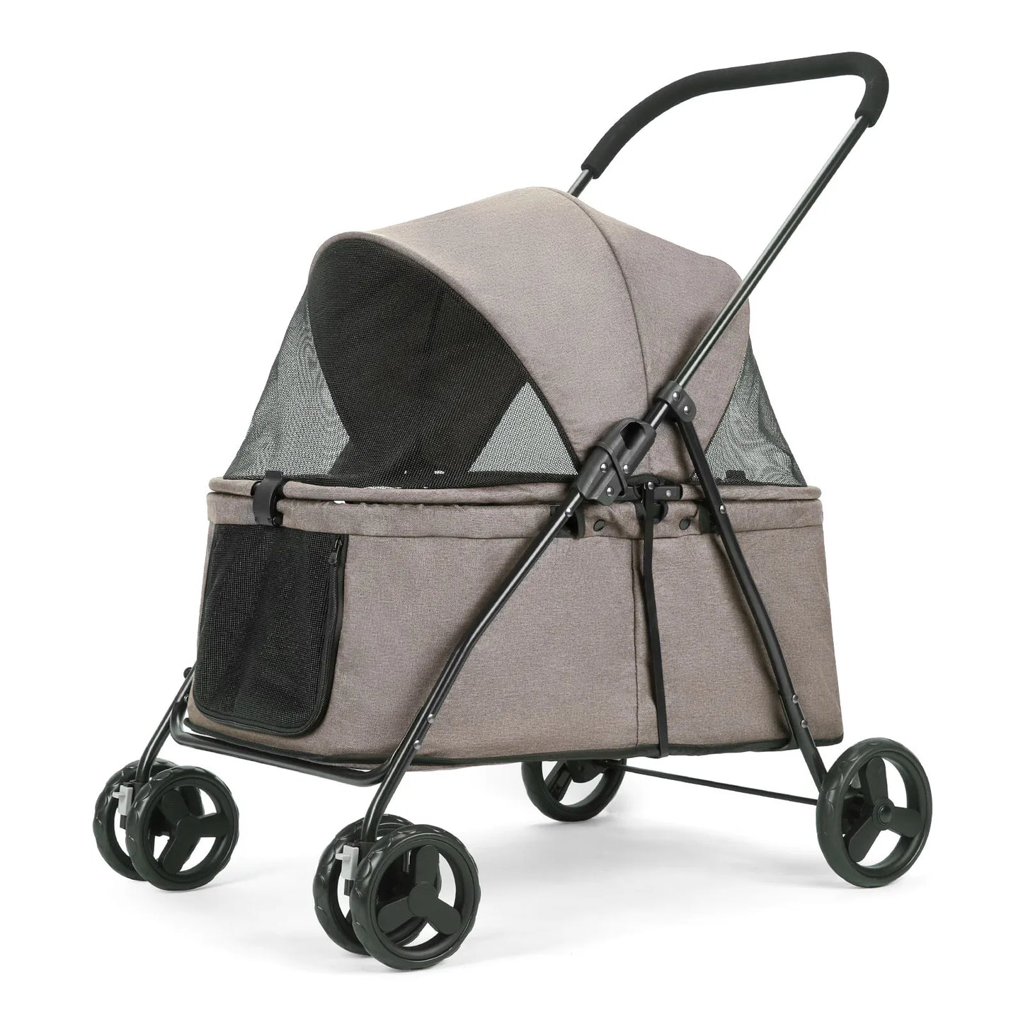 Wedyvko Luxury Pet Stroller Four Wheel Dog Carrier