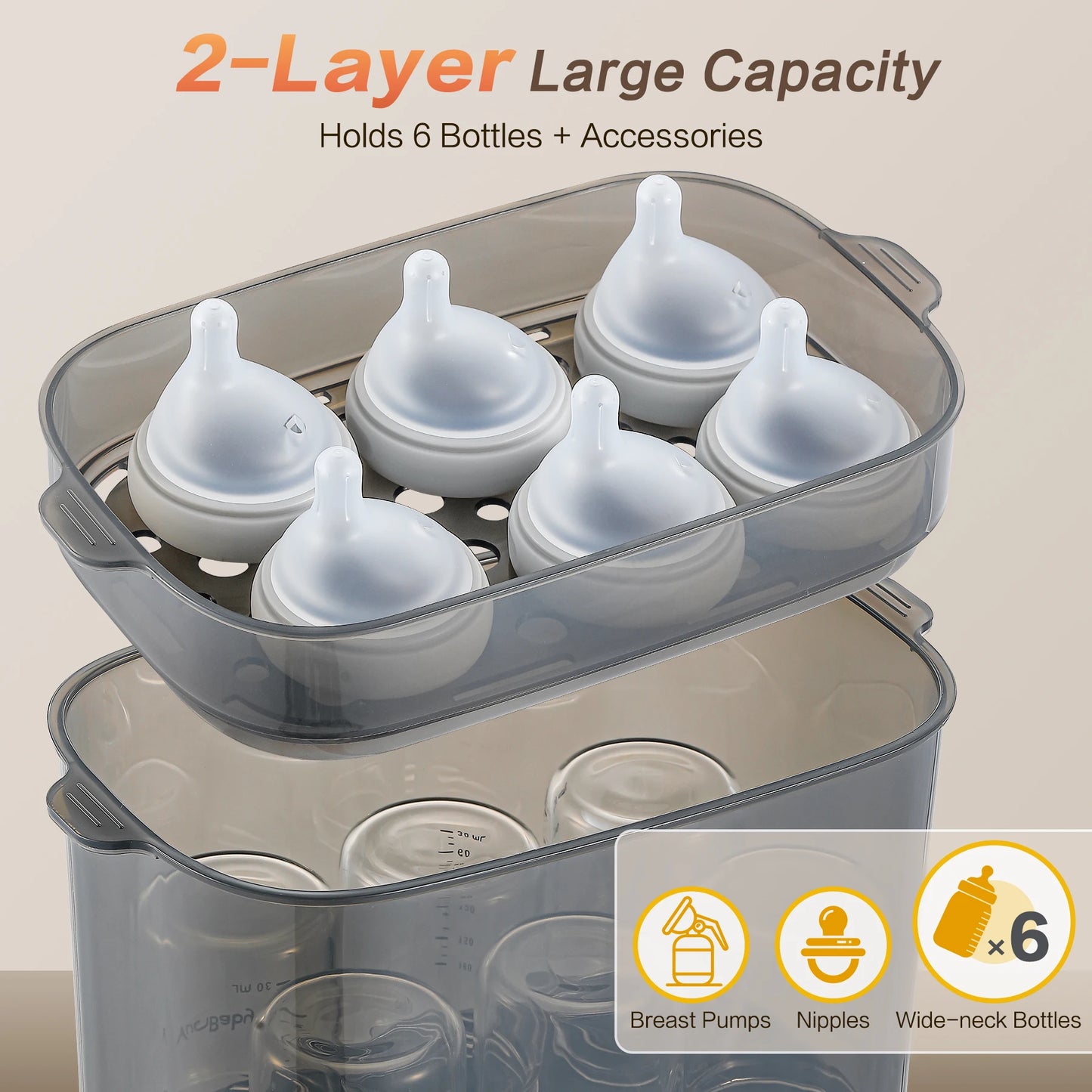 4-In-1 Baby Bottle Sterilizer and Dryer