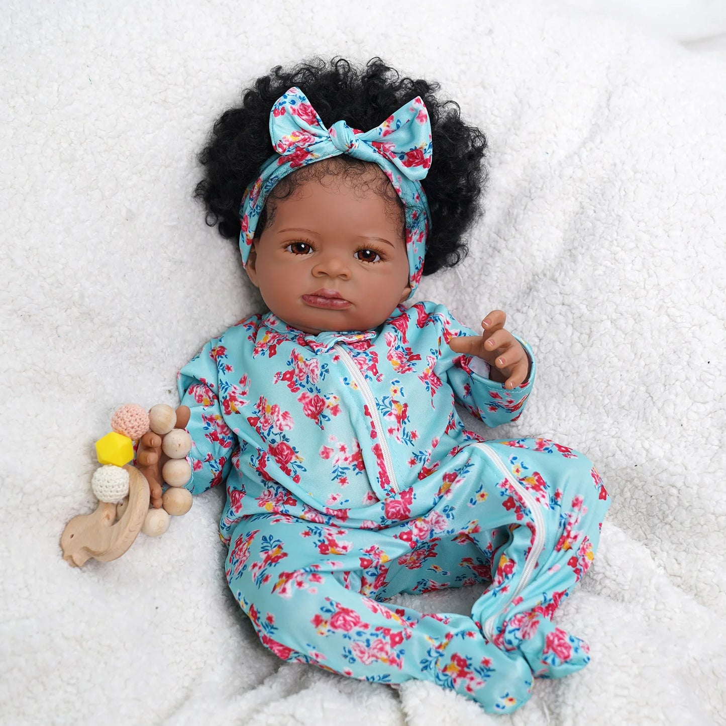 Risbecko Reborn Baby Doll with Soft Touch 3D Paint