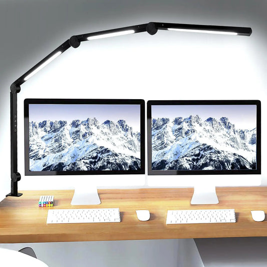 Our LED Desk Lamp With Clamp Swing Arm Dimmable