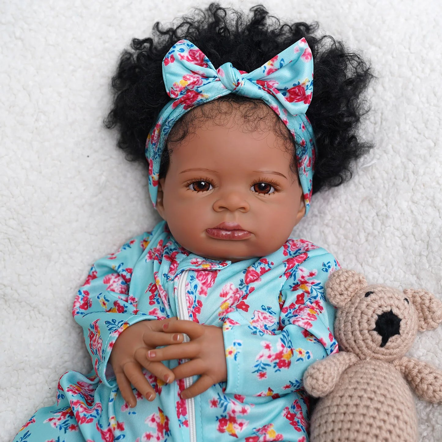 Risbecko Reborn Baby Doll with Soft Touch 3D Paint