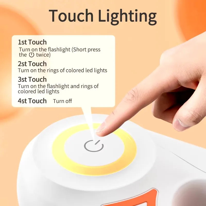 Booteely Automatic Retractable Dog Leash With Led Flashlight Nylon