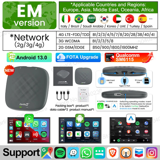 Carlinkit CarPlay Android Auto AI Box with Netflix YouTube