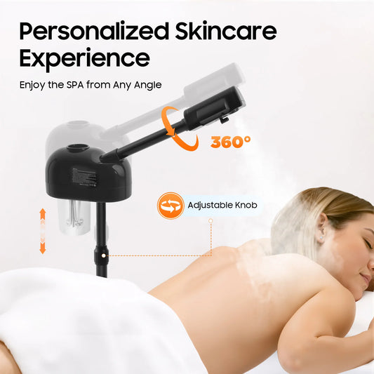 750ML Professional Facial Steamer, Hot Ozone Face Steamer, Nano Atomization Steamer for Salon Beauty and Spa Shop