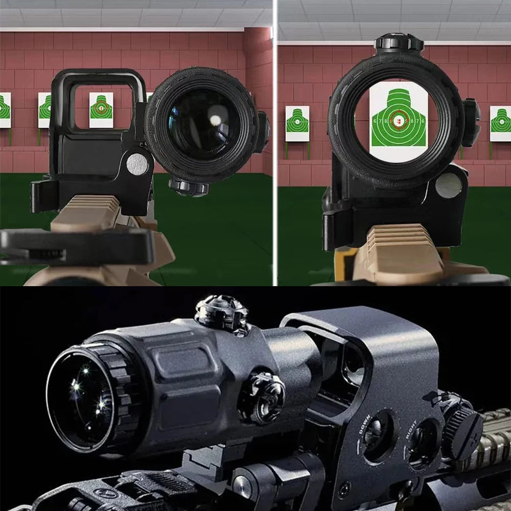 558+G43 Holographic Collimator Sight 558+G33/G45 Red Dot Optic Sight Tactical Hunting Gear W/20mm Rail Mounts&Quick Detach Lever