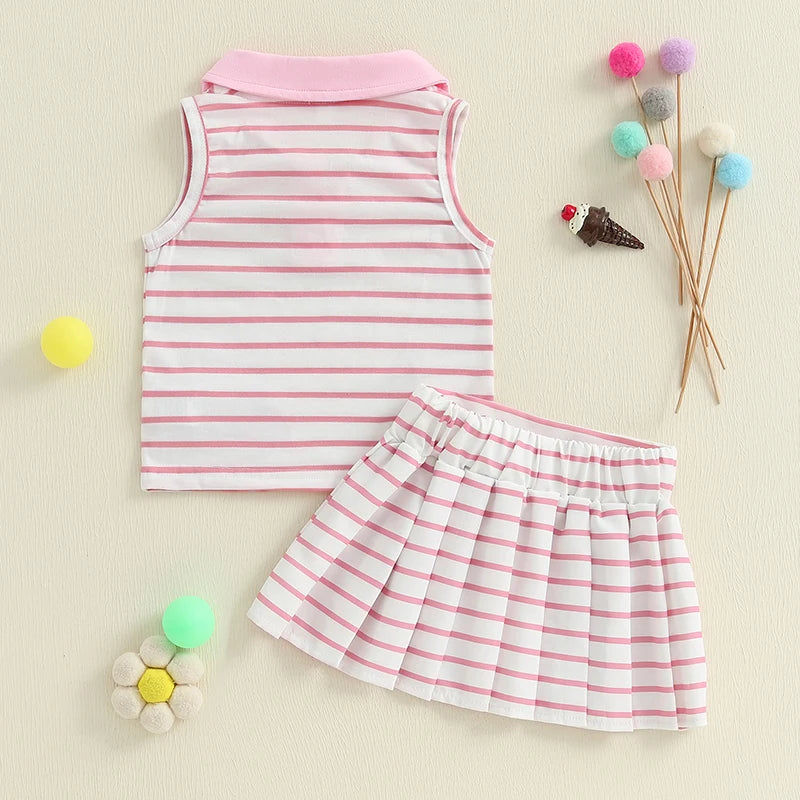 3Pcs Baby Boy Golf Outfits Short Sleeve  Shirt Plaid Shorts Cap Set Infant Clothing Summer Toddler Clothes