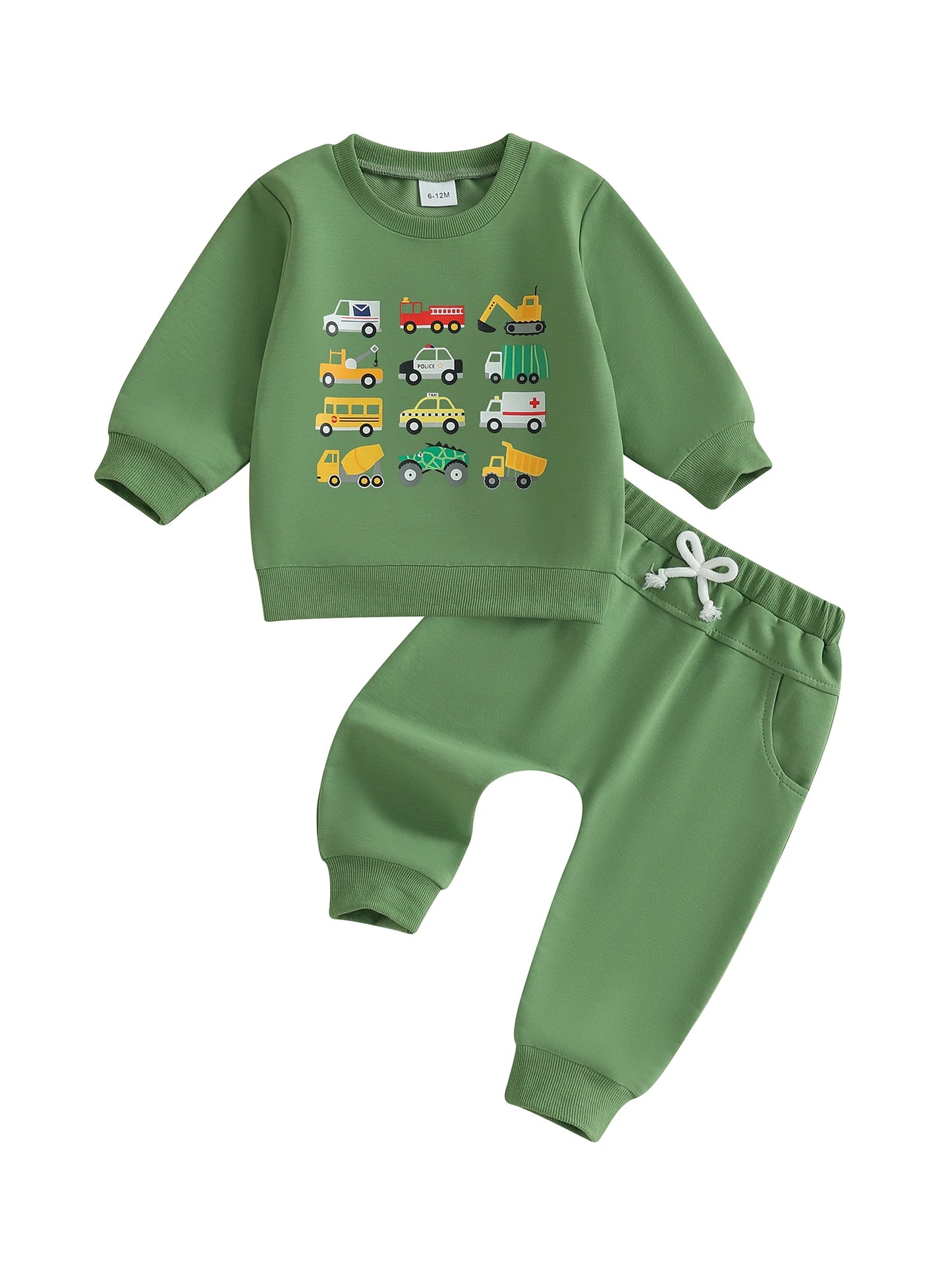 Dinosaur Print Toddler Winter Hoodie and Jogger Set