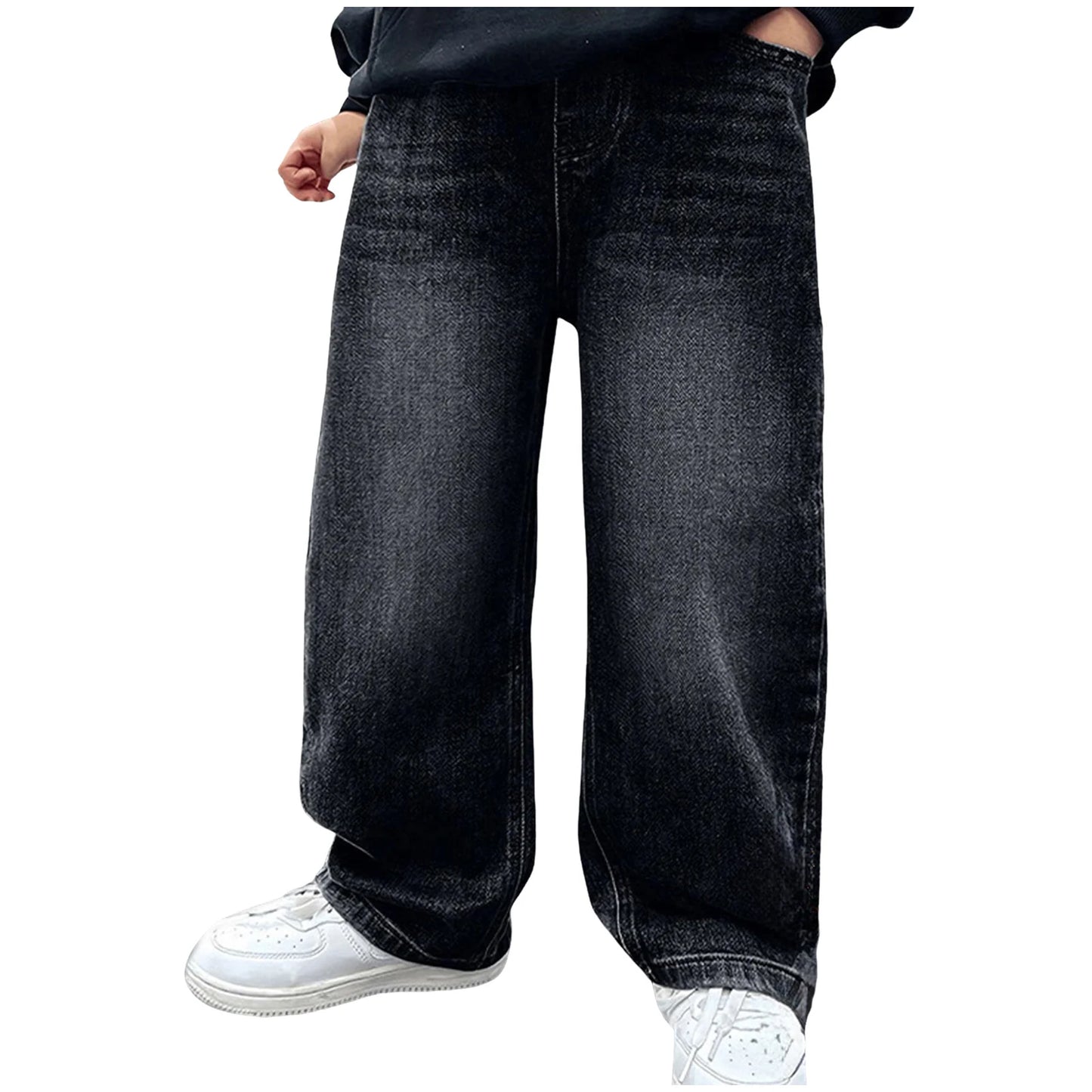 5t Boys Set Outfits Boys Jeans Wide Leg Childrens Boy Childrens Clothing Big Children Handsome Sports Athletic Pants for Boys 5t
