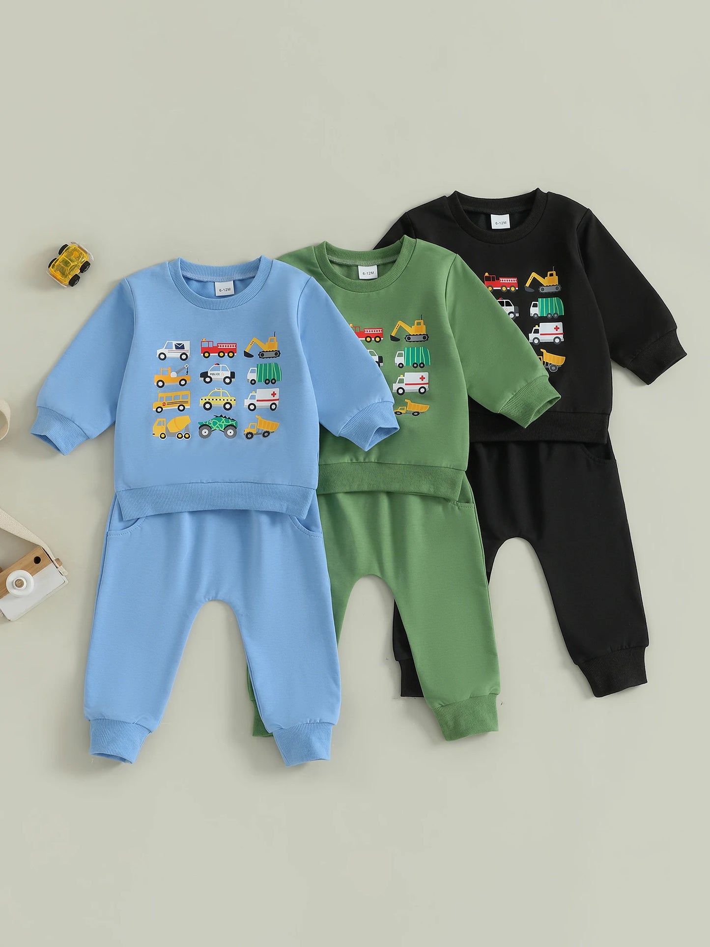 Dinosaur Print Toddler Winter Hoodie and Jogger Set