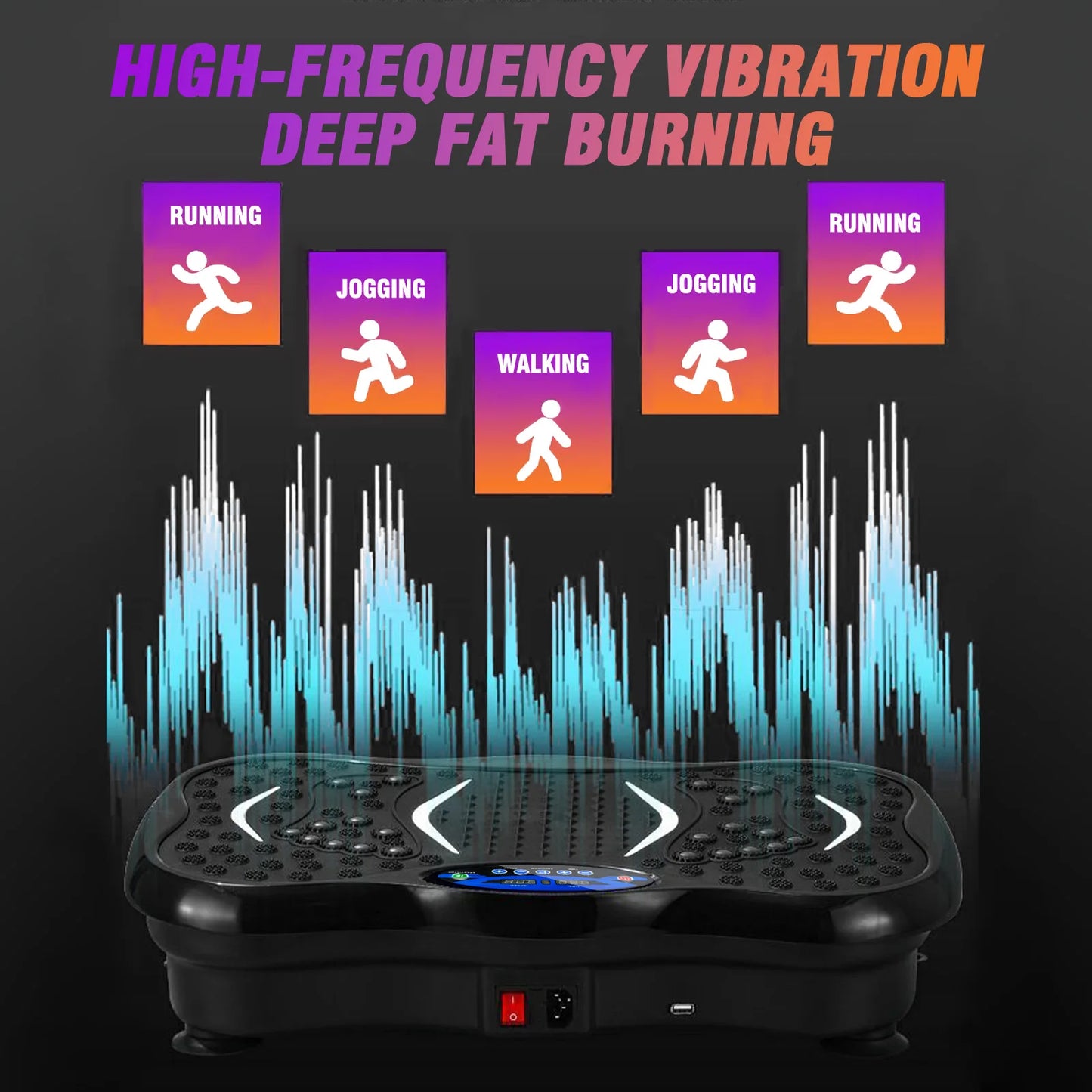 Vibration Plate Exercise Machine for Full Body Fat Burning Workout