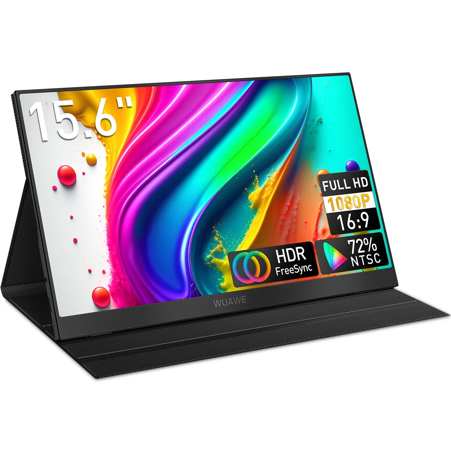 WUAWEB Portable Monitor for Laptop 1080P HDR USB C HDMI