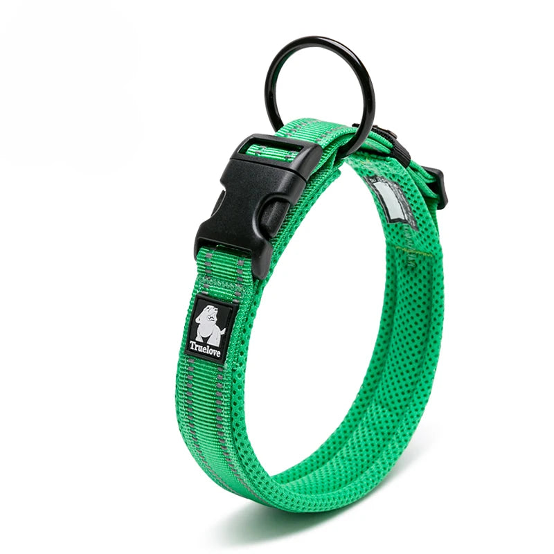 Winhyepet Nylon Dog Walking Collar Padded Comfort Buckle