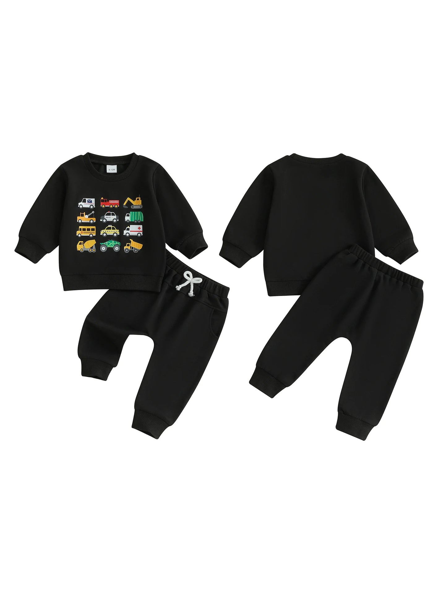 Dinosaur Print Toddler Winter Hoodie and Jogger Set