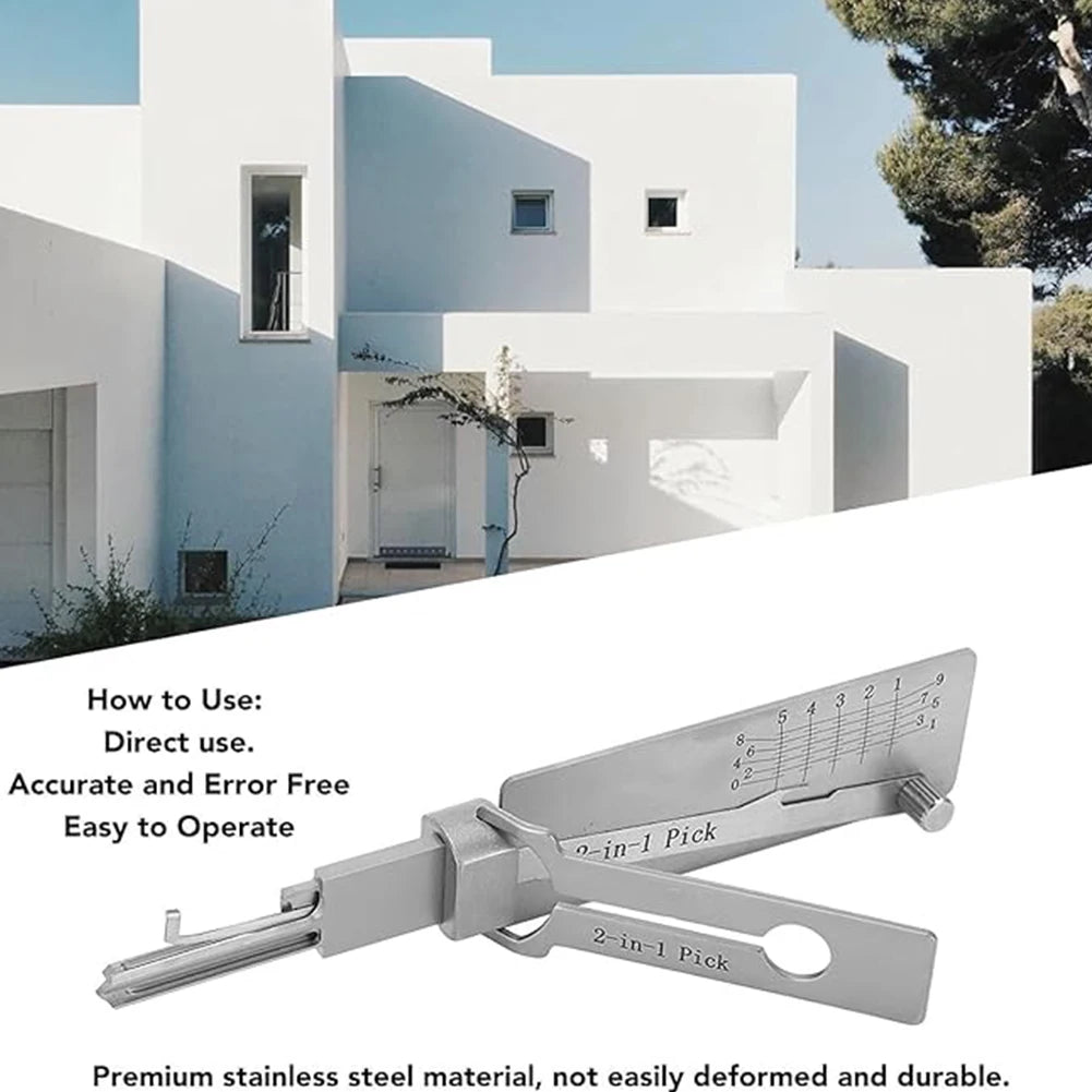 1-4pcs SS001 Key Decoder Tool Pickup Hand Tool Stainless Steel Precision Tool O-ring Pickup Kit Maintenance Repair Kit ﻿