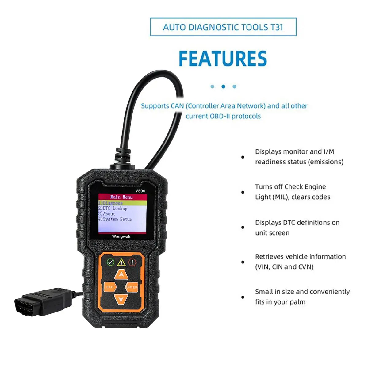 1PC Car Fault Diagnosis Instrument Obd2 Clear Fault Codes Diagnostic Scanning Tools Universal Version scanner automotivo