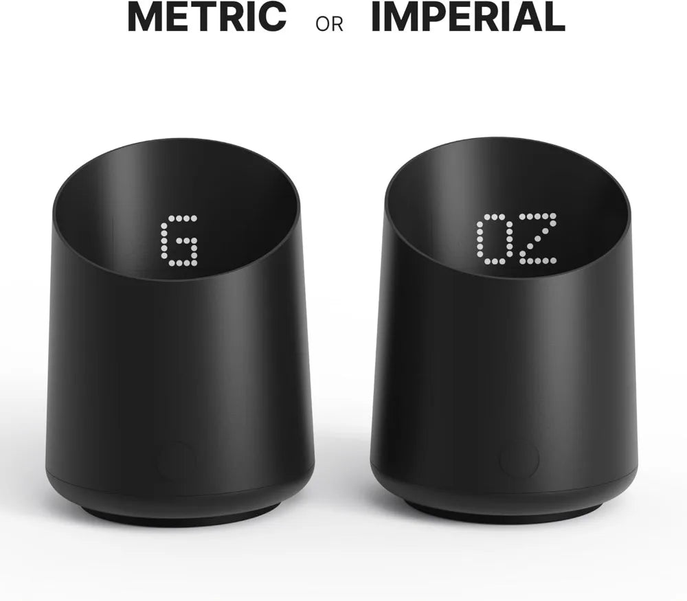 Digital Dosing Cup with LED Display - Precise Coffee Bean Scale for Espresso Brewing Accessories in Black