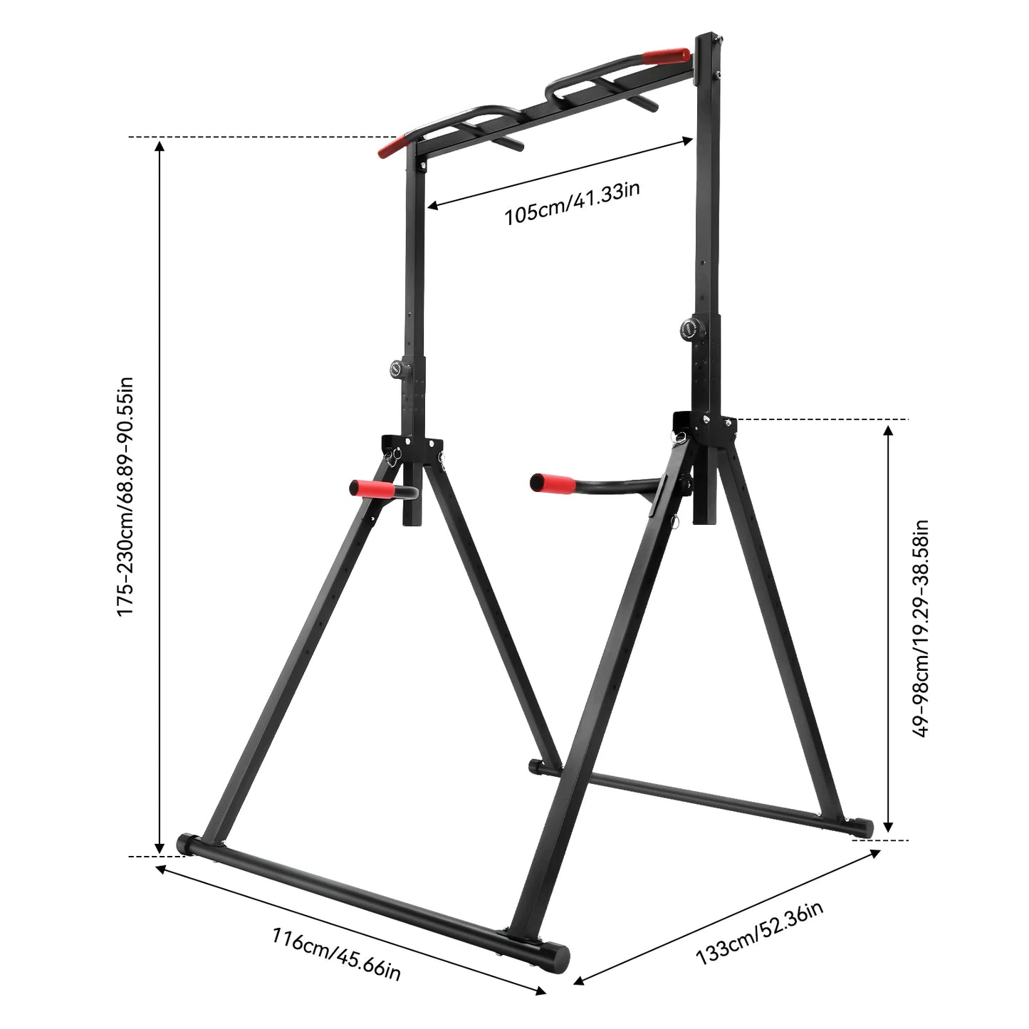 Adjustable Height Home Pull Up Bar Triangular Pull Up Station for Home Gym Strength Training Equipment 200kg Load-bearing