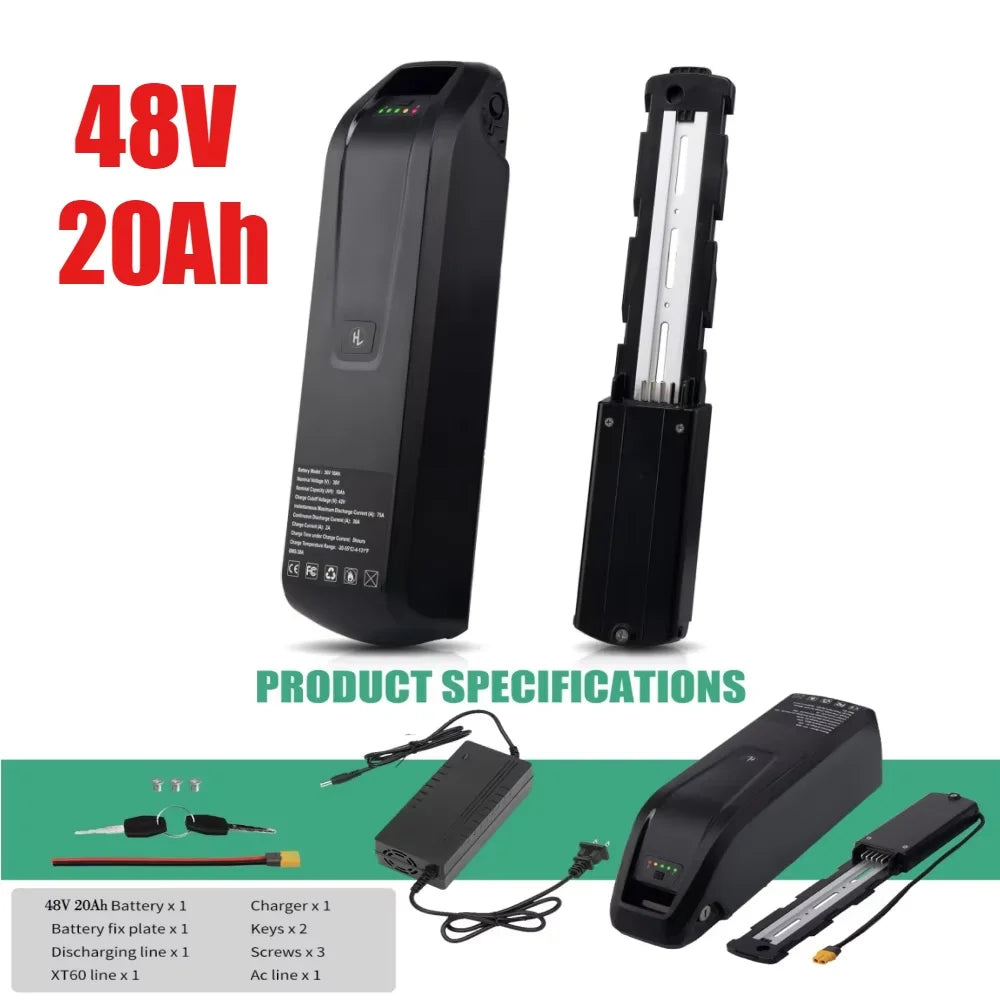 Cheterdoli 36V 48V Liion Ebike Battery 10 to 20Ah