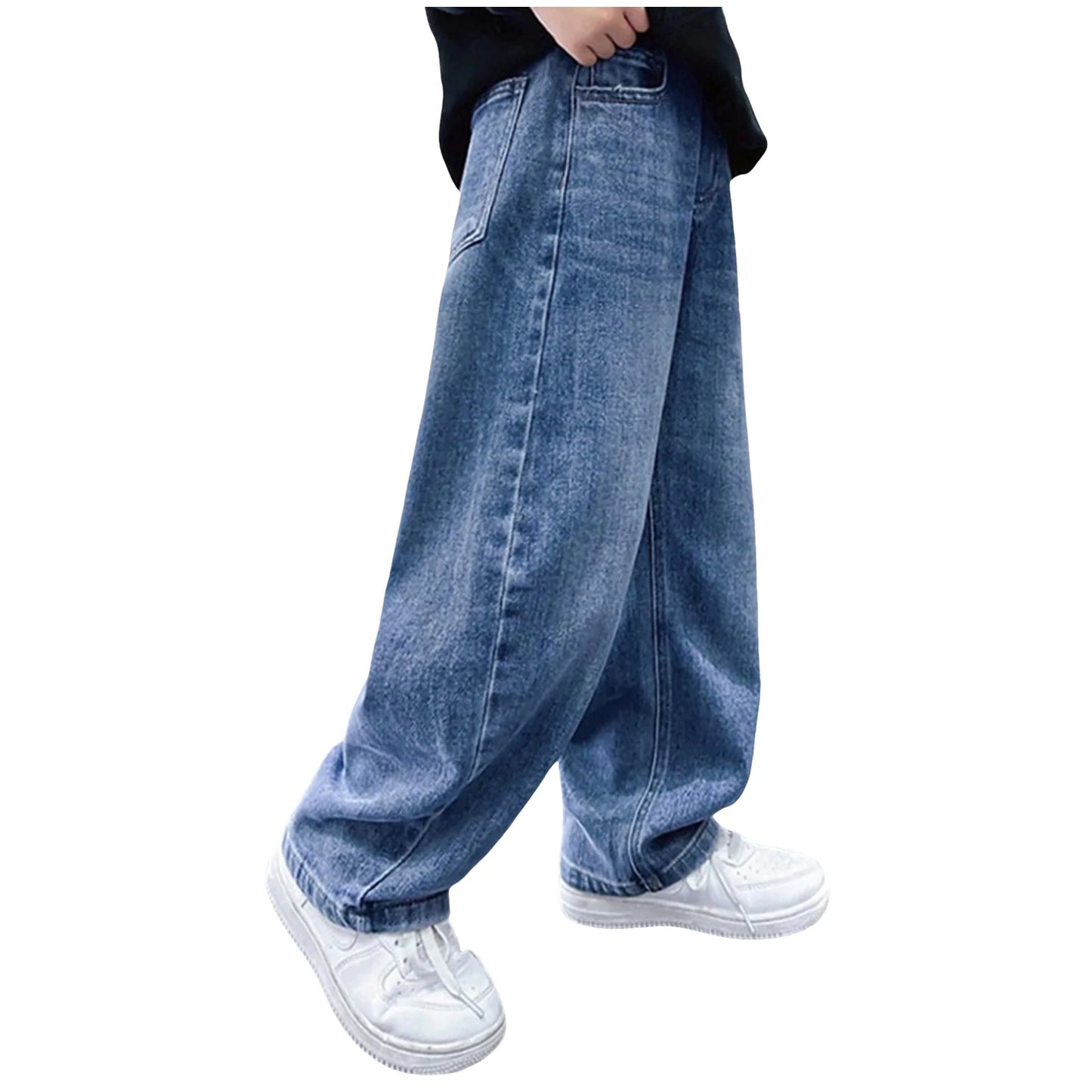 5t Boys Set Outfits Boys Jeans Wide Leg Childrens Boy Childrens Clothing Big Children Handsome Sports Athletic Pants for Boys 5t