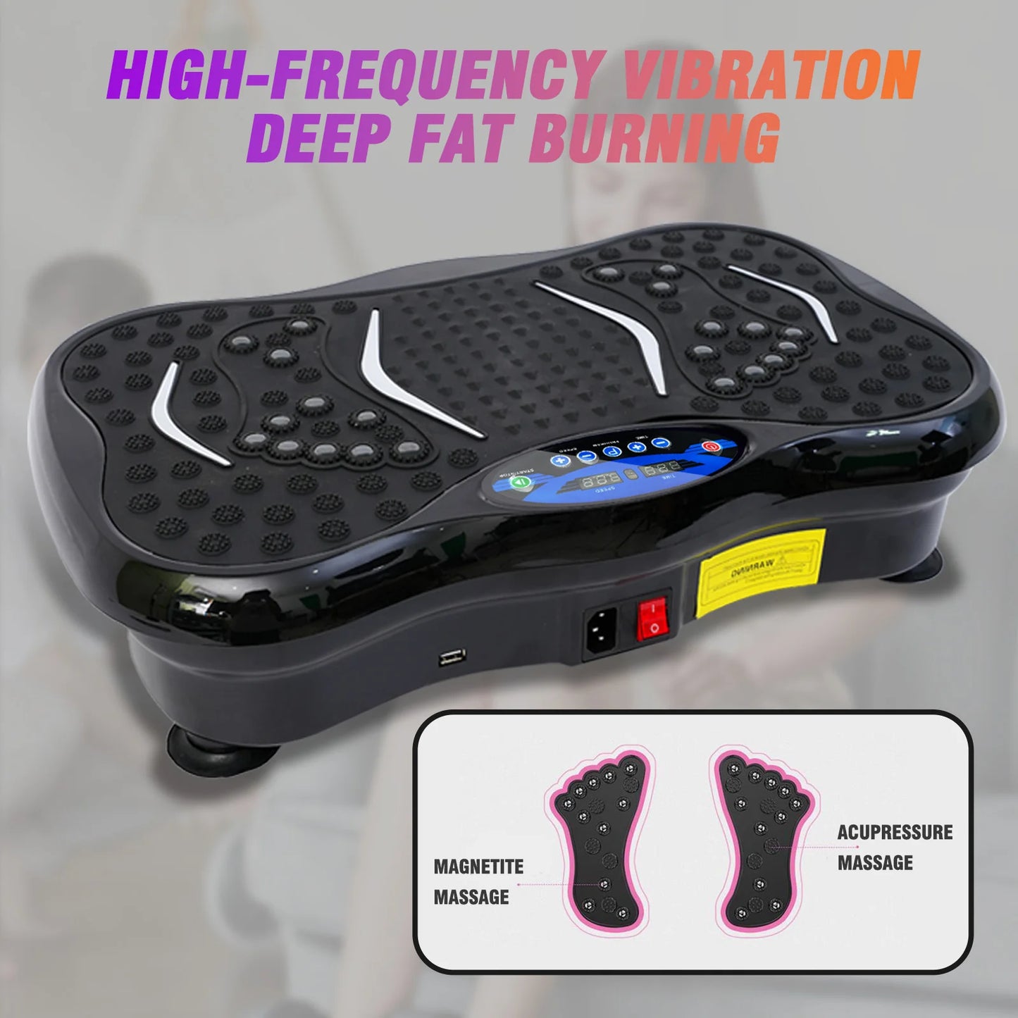 Vibration Plate Exercise Machine for Full Body Fat Burning Workout