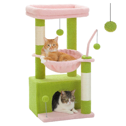 PEQULTICN 4-In-1 Cactus Cat Tree for Indoor Cats