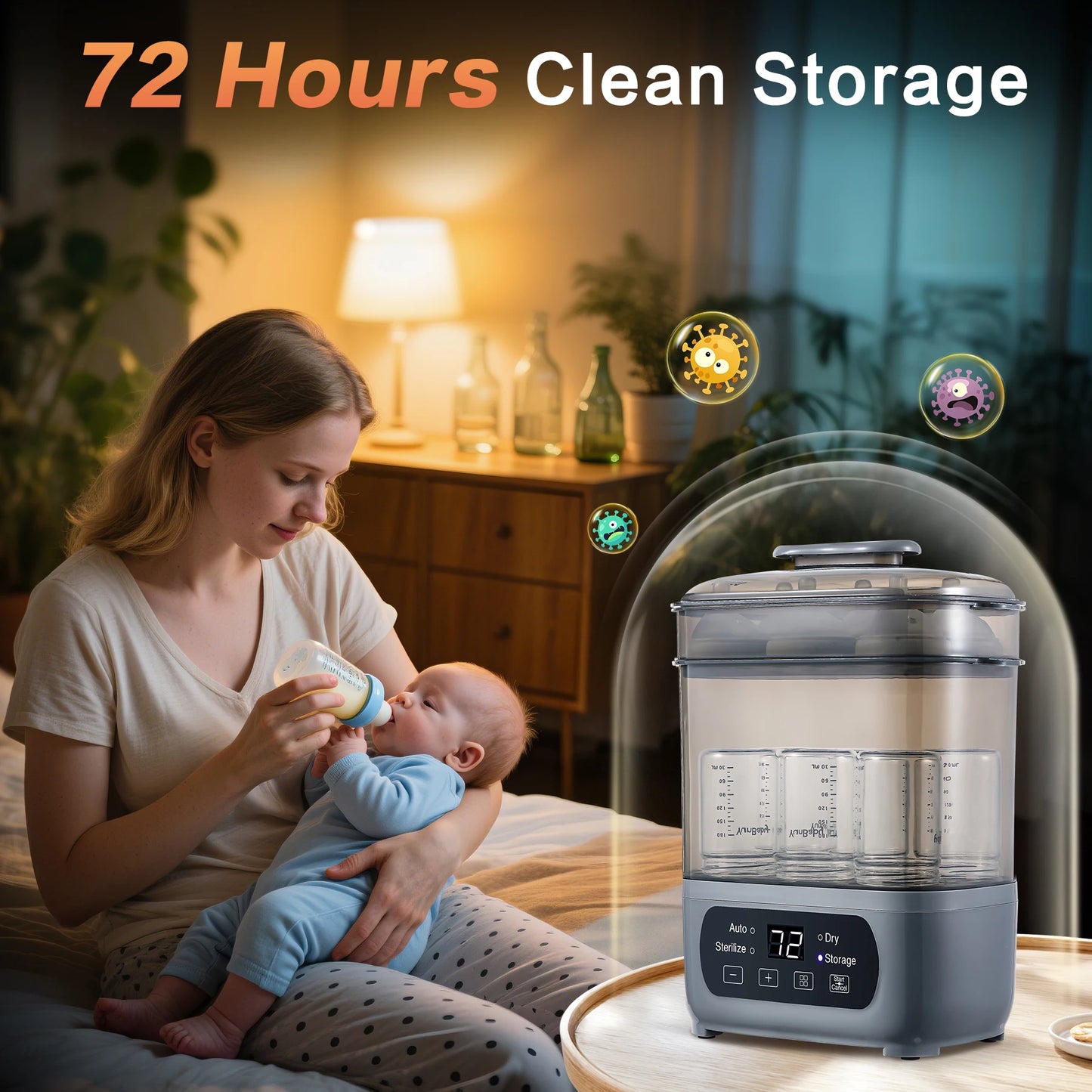 4-In-1 Baby Bottle Sterilizer and Dryer