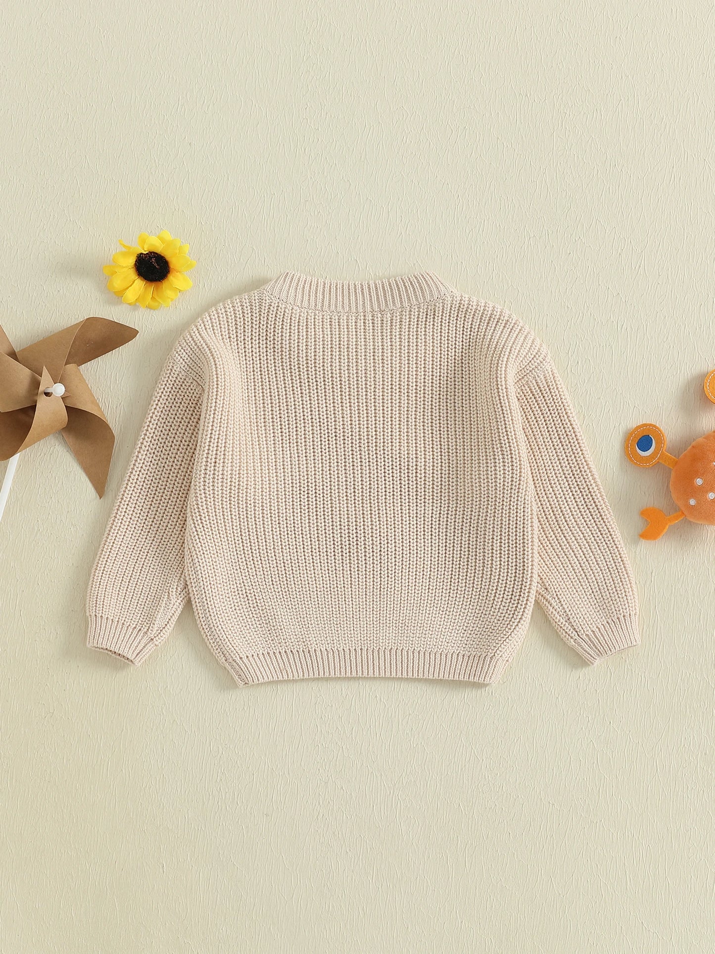 Children s Pullover Cozy Knit Sweater with Cute Crab Design Soft Winter Jumper for Toddlers Girls Boys Warm Clothes